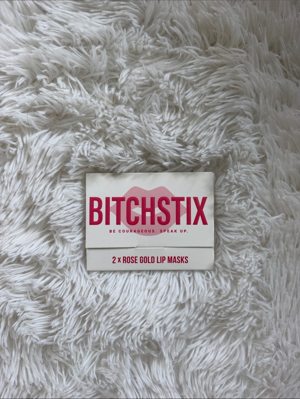 Bitchstix Rose Gold Lip Masks - Pink & White Packaging